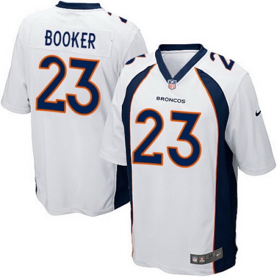 Nike Broncos #23 Devontae Booker White Youth Stitched NFL New Elite Jersey Nike Broncos #23 Devontae Booker White Youth Stitched NFL New Elite Jersey