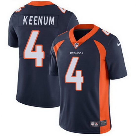 Nike Broncos #4 Case Keenum Blue Alternate Youth Stitched NFL Vapor Untouchable Limited Jersey Nike Broncos #4 Case Keenum Blue Alternate Youth Stitched NFL Vapor Untouchable Limited Jersey