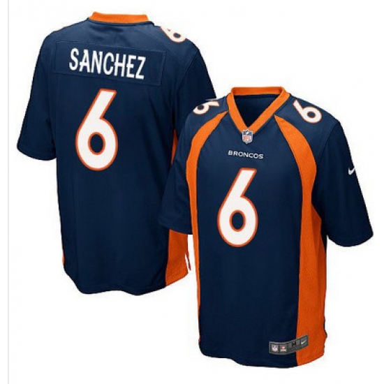 Nike Broncos #6 Mark Sanchez Blue Alternate Youth Stitched NFL New Elite Jersey Nike Broncos #6 Mark Sanchez Blue Alternate Youth Stitched NFL New Elite Jersey
