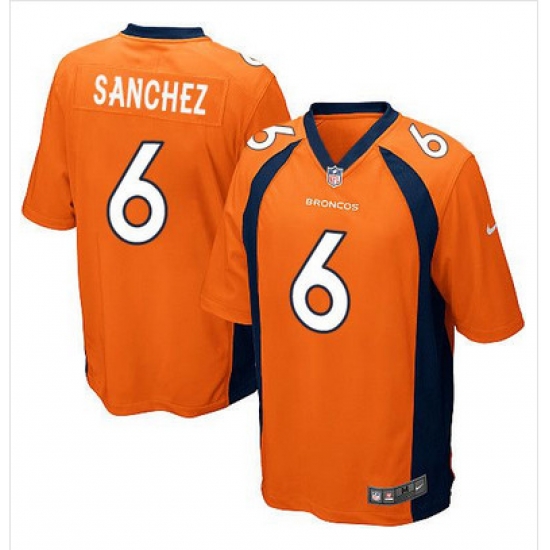 Nike Broncos #6 Mark Sanchez Orange Team Color Youth Stitched NFL New Elite Jersey Nike Broncos #6 Mark Sanchez Orange Team Color Youth Stitched NFL New Elite Jersey
