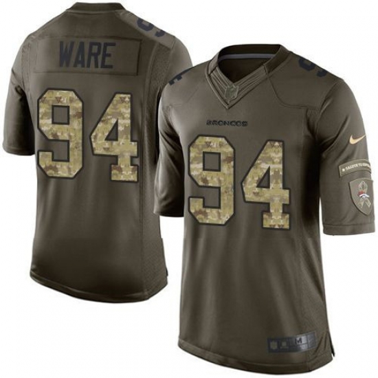 Nike Broncos #94 DeMarcus Ware Green Youth Stitched NFL Limited Salute to Service Jersey Nike Broncos #94 DeMarcus Ware Green Youth Stitched NFL Limited Salute to Service Jersey