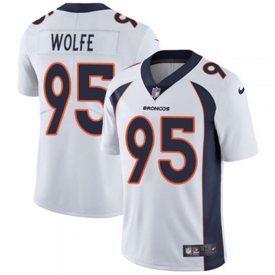 Nike Broncos #95 Derek Wolfe White Youth Stitched NFL Vapor Untouchable Limited Jersey Nike Broncos #95 Derek Wolfe White Youth Stitched NFL Vapor Untouchable Limited Jersey