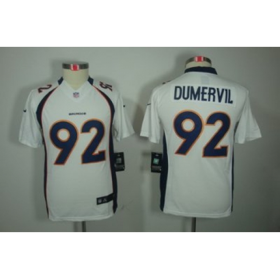 Nike Youth Denver Broncos #92 Dumervil White Color[Youth Limited Jerseys]