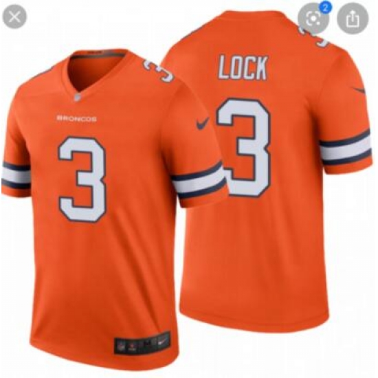 Youth Broncos #3 Lock Orange Jersey Youth Broncos #3 Lock Orange Jersey