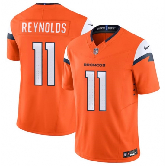 Youth Denver Broncos 11 Josh Reynolds Orange 2024 F U S E Vapor Untouchable Limited Stitched Jersey Youth Denver Broncos 11 Josh Reynolds Orange 2024 F U S E Vapor Untouchable Limited Stitched Jersey