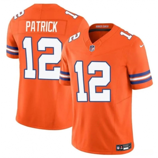 Youth Denver Broncos 12 Tim Patrick Orange F U S E Mile High Collection 1977 Throwback Vapor Limited Stitched Football Jersey Youth Denver Broncos 12 Tim Patrick Orange F U S E Mile High Collection 1977 Throwback Vapor Limited Stitched Football Jersey