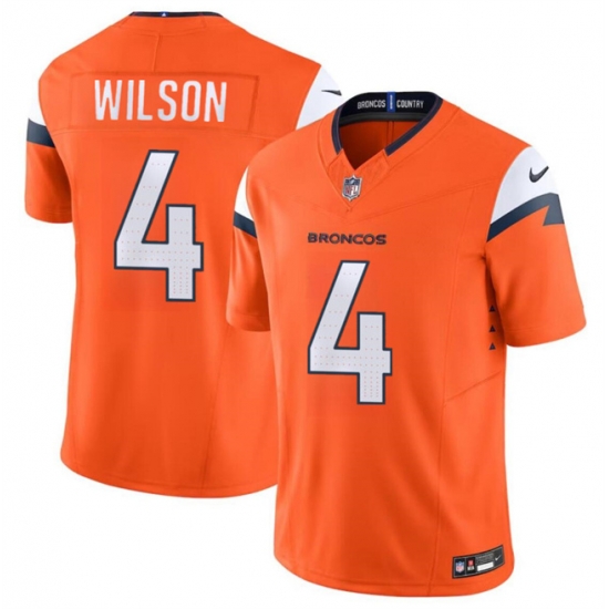 Youth Denver Broncos 4 Zach Wilson Orange 2024 F U S E Vapor Limited Stitched Football Jersey Youth Denver Broncos 4 Zach Wilson Orange 2024 F U S E Vapor Limited Stitched Football Jersey