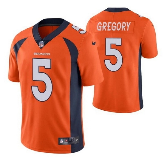 Youth Denver Broncos 5 Randy Gregory Orange Vapor Untouchable Limited Stitched Jersey Youth Denver Broncos 5 Randy Gregory Orange Vapor Untouchable Limited Stitched Jersey