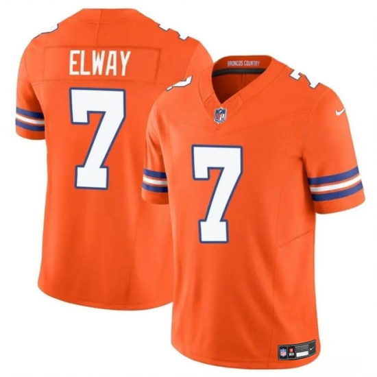 Youth Denver Broncos 7 John Elway Orange F U S E Mile High Collection 1977 Throwback Vapor Limited Stitched Football Jersey Youth Denver Broncos 7 John Elway Orange F U S E Mile High Collection 1977 Throwback Vapor Limited Stitched Football Jersey