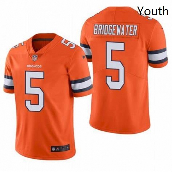 Youth Denver Broncos Teddy Bridgewater Orange Color Rush Jersey Youth Denver Broncos Teddy Bridgewater Orange Color Rush Jersey