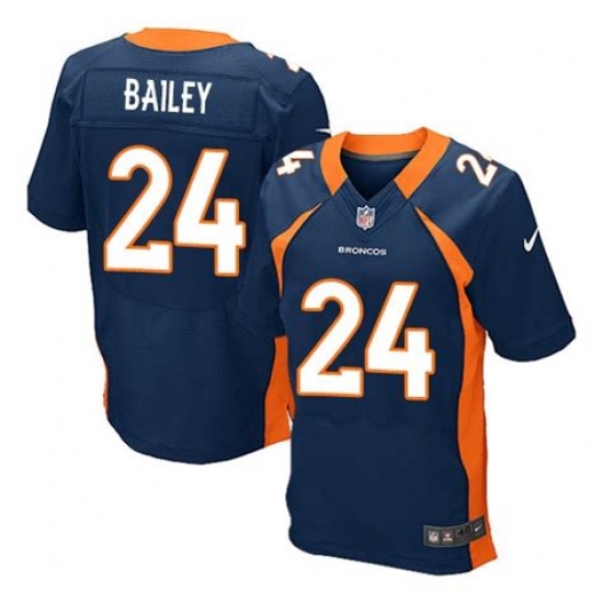 Youth Nike Broncos #24 Champ Bailey Navy Blue Stitched Jersey Youth Nike Broncos #24 Champ Bailey Navy Blue Stitched Jersey