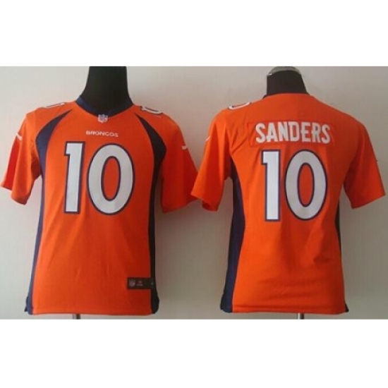 Youth Nike Denver Broncos #10 Emmanuel Sanders Orange Team Color Stitched NFL Elite jersey Youth Nike Denver Broncos #10 Emmanuel Sanders Orange Team Color Stitched NFL Elite jersey