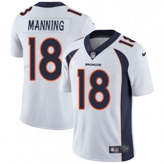 Youth Nike Denver Broncos 18 Peyton Manning Elite White NFL Jersey Youth Nike Denver Broncos 18 Peyton Manning Elite White NFL Jersey