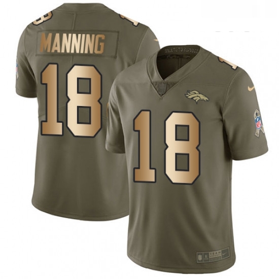 Youth Nike Denver Broncos 18 Peyton Manning Limited OliveGold 2017 Salute to Service NFL Jersey Youth Nike Denver Broncos 18 Peyton Manning Limited OliveGold 2017 Salute to Service NFL Jersey
