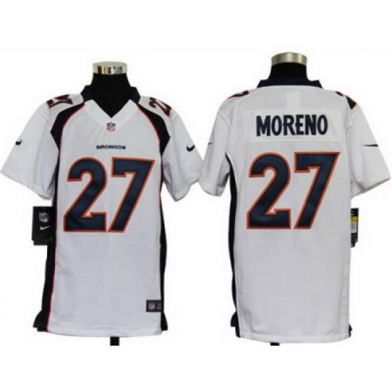 Youth Nike Denver Broncos 27# Knowshon Moreno White Jersey Youth Nike Denver Broncos 27# Knowshon Moreno White Jersey