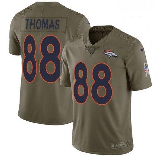 Youth Nike Denver Broncos 88 Demaryius Thomas Limited Olive 2017 Salute to Service NFL Jersey Youth Nike Denver Broncos 88 Demaryius Thomas Limited Olive 2017 Salute to Service NFL Jersey