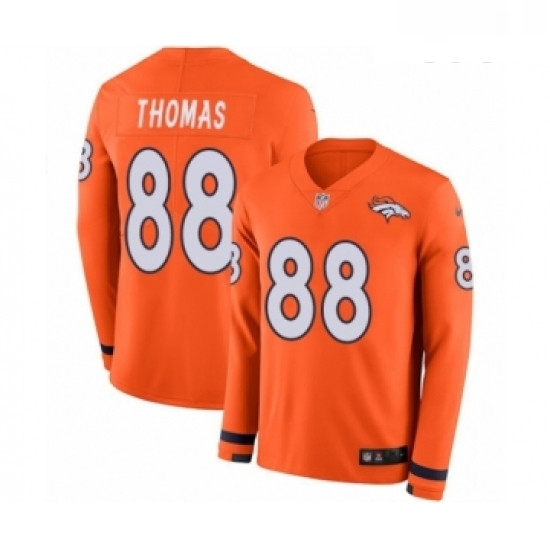 Youth Nike Denver Broncos 88 Demaryius Thomas Limited Orange Therma Long Sleeve NFL Jersey Youth Nike Denver Broncos 88 Demaryius Thomas Limited Orange Therma Long Sleeve NFL Jersey