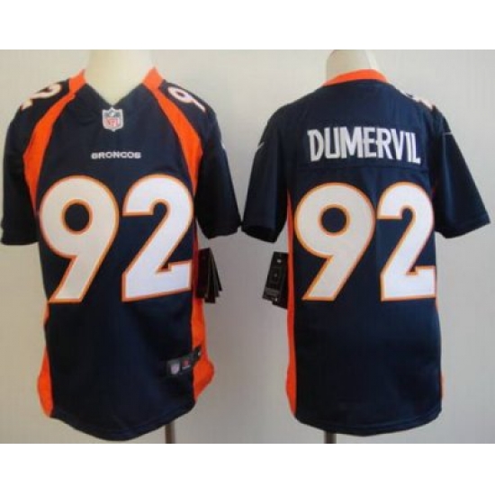 Youth Nike Denver Broncos 92# Elvis Dumervil Blue NFL Jerseys Youth Nike Denver Broncos 92# Elvis Dumervil Blue NFL Jerseys