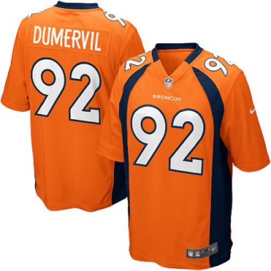 Youth Nike Denver Broncos 92# Elvis Dumervil Game Orange Color Jersey Youth Nike Denver Broncos 92# Elvis Dumervil Game Orange Color Jersey