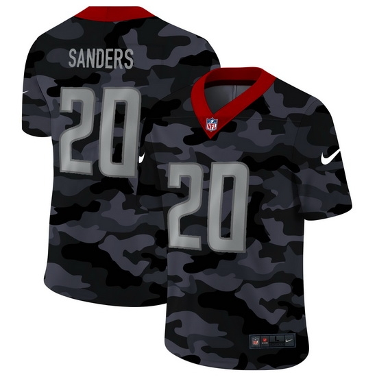 Detroit Lions 20 Barry Sanders Men Nike 2020 Black CAMO Vapor Untouchable Limited Stitched NFL Jersey Detroit Lions 20 Barry Sanders Men Nike 2020 Black CAMO Vapor Untouchable Limited Stitched NFL Jersey