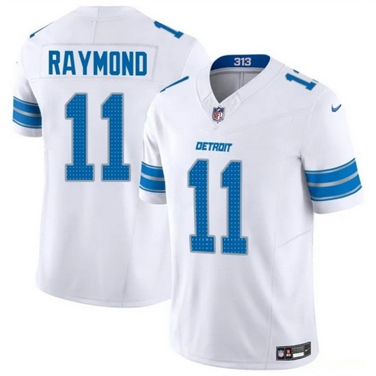 Men Detroit Lions 11 Kalif Raymond White 2024 F U S E Vapor Limited Stitched Jersey Men Detroit Lions 11 Kalif Raymond White 2024 F U S E Vapor Limited Stitched Jersey