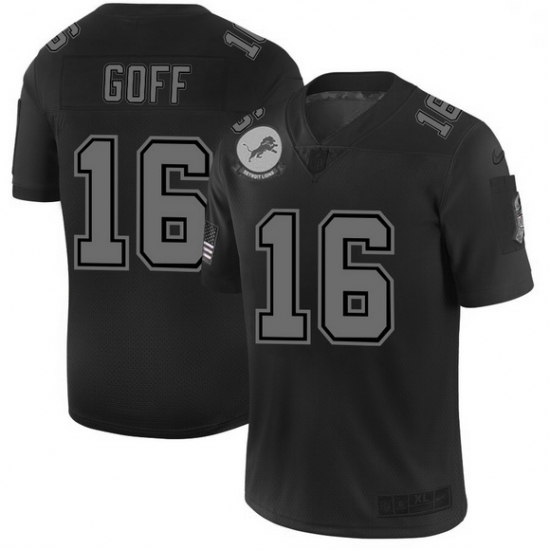 Men Detroit Lions 16 Jared Goff Men Nike Black 2019 Salute to Service Limited Stitched NFL Jersey Men Detroit Lions 16 Jared Goff Men Nike Black 2019 Salute to Service Limited Stitched NFL Jersey