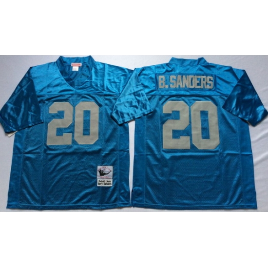 Men Detroit Lions 20 Barry Sanders Blue M&N Throwback Jersey(1) Men Detroit Lions 20 Barry Sanders Blue M&N Throwback Jersey(1)