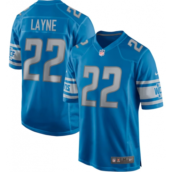 Men Detroit Lions #22 Bobby Layne Blue Vapor Limited Stitched Jersey Men Detroit Lions #22 Bobby Layne Blue Vapor Limited Stitched Jersey