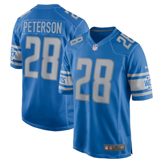 Men Detroit Lions 28 Adrian Peterson Jersey Blue Vapor Limited Jersey Men Detroit Lions 28 Adrian Peterson Jersey Blue Vapor Limited Jersey