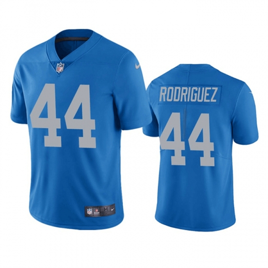 Men Detroit Lions 44 Malcolm Rodriguez Blue Vapor Untouchable Limited Stitched JerseyS Men Detroit Lions 44 Malcolm Rodriguez Blue Vapor Untouchable Limited Stitched JerseyS