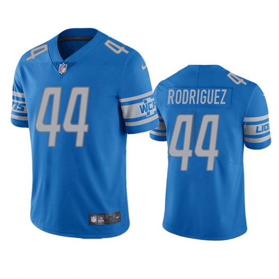 Men Detroit Lions 44 Malcolm Rodriguez Blue Vapor Untouchable Limited Stitched Jersey Men Detroit Lions 44 Malcolm Rodriguez Blue Vapor Untouchable Limited Stitched Jersey