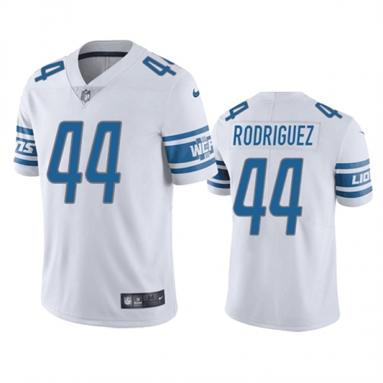 Men Detroit Lions 44 Malcolm Rodriguez White Vapor Untouchable Limited Stitched Jersey Men Detroit Lions 44 Malcolm Rodriguez White Vapor Untouchable Limited Stitched Jersey