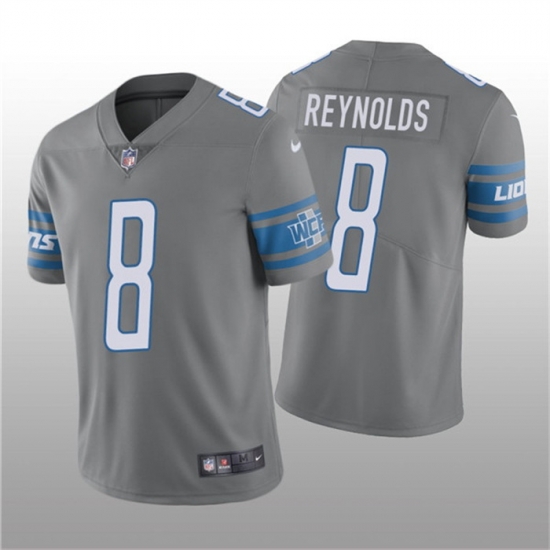 Men Detroit Lions 8 Josh Reynolds Grey Vapor Untouchable Limited Stitched Jersey Men Detroit Lions 8 Josh Reynolds Grey Vapor Untouchable Limited Stitched Jersey