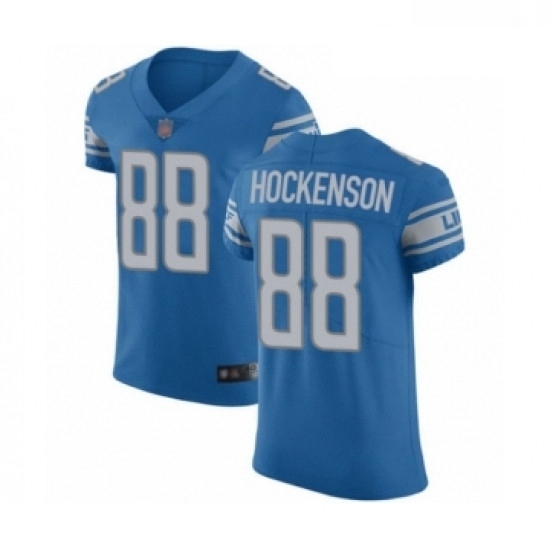 Men Detroit Lions 88 TJ Hockenson Blue Team Color Vapor Untouchable Elite Player Football Jersey Men Detroit Lions 88 TJ Hockenson Blue Team Color Vapor Untouchable Elite Player Football Jersey