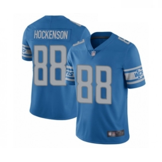 Men Detroit Lions 88 TJ Hockenson Blue Team Color Vapor Untouchable Limited Player Football Jersey Men Detroit Lions 88 TJ Hockenson Blue Team Color Vapor Untouchable Limited Player Football Jersey