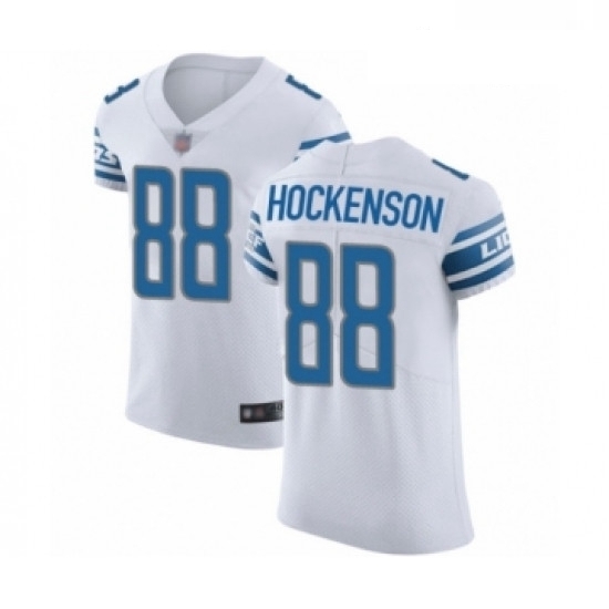 Men Detroit Lions 88 TJ Hockenson White Vapor Untouchable Elite Player Football Jersey Men Detroit Lions 88 TJ Hockenson White Vapor Untouchable Elite Player Football Jersey