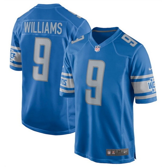 Men Detroit Lions 9 Jameson Williams 2022 Blue Stitched Game Jersey Men Detroit Lions 9 Jameson Williams 2022 Blue Stitched Game Jersey