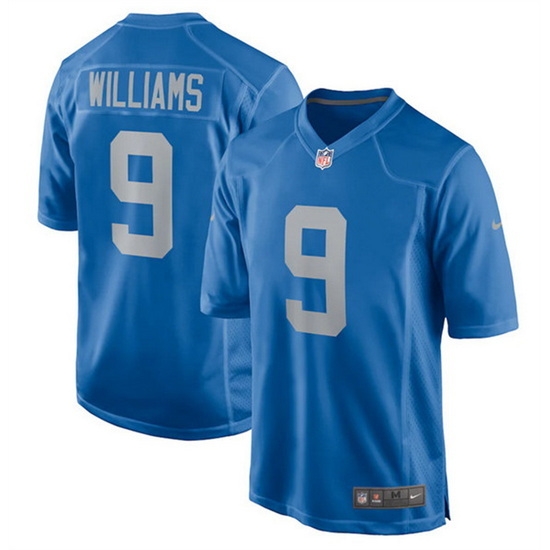 Men Detroit Lions 9 Jameson Williams 2022 Blue Stitched Game Jerseys Men Detroit Lions 9 Jameson Williams 2022 Blue Stitched Game Jerseys