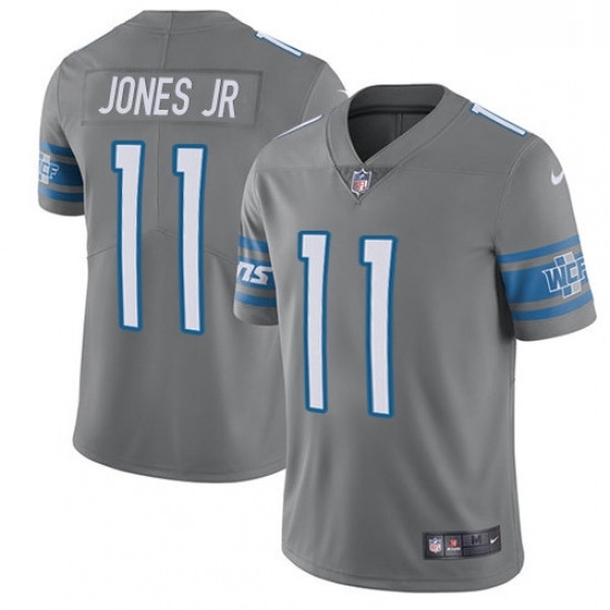 Men Nike Detroit Lions 11 Marvin Jones Jr Limited Steel Rush Vapor Untouchable NFL Jersey Men Nike Detroit Lions 11 Marvin Jones Jr Limited Steel Rush Vapor Untouchable NFL Jersey