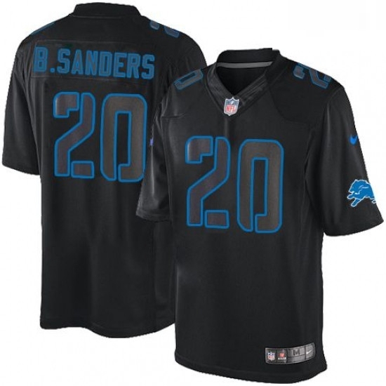 Men Nike Detroit Lions 20 Barry Sanders Limited Black Impact NFL Jersey Men Nike Detroit Lions 20 Barry Sanders Limited Black Impact NFL Jersey