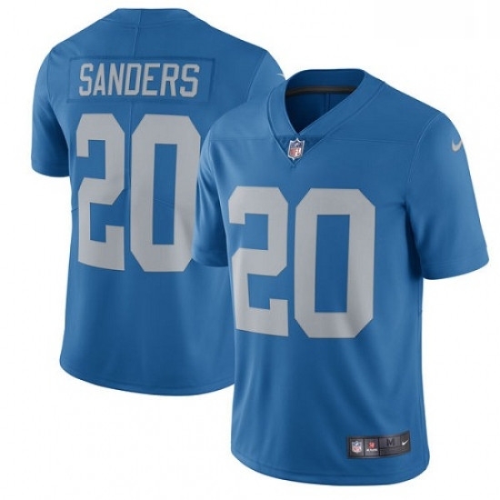 Men Nike Detroit Lions 20 Barry Sanders Limited Blue Alternate Vapor Untouchable NFL Jersey Men Nike Detroit Lions 20 Barry Sanders Limited Blue Alternate Vapor Untouchable NFL Jersey
