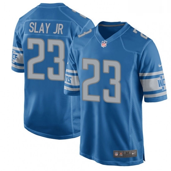 Men Nike Detroit Lions 23 Darius Slay Jr Game Blue Team Color NFL Jersey Men Nike Detroit Lions 23 Darius Slay Jr Game Blue Team Color NFL Jersey