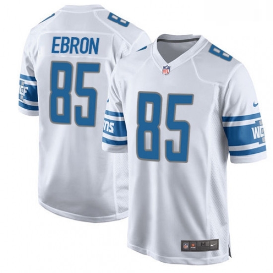 Men Nike Detroit Lions 85 Eric Ebron Game White NFL Jersey Men Nike Detroit Lions 85 Eric Ebron Game White NFL Jersey