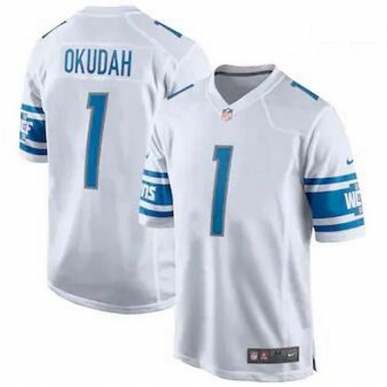 Men Nike Lions 1 Jeff Okudah White Vapor Limited Jersey 2020 NFL Draft Men Nike Lions 1 Jeff Okudah White Vapor Limited Jersey 2020 NFL Draft