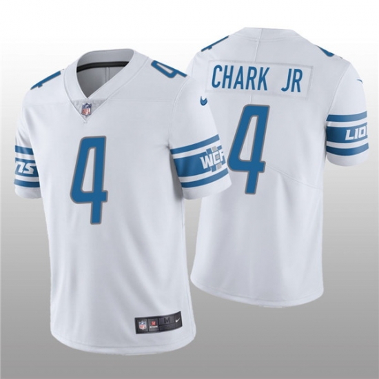 Men's Detroit Lions #4 DJ Chark Jr. White Vapor Untouchable Limited Stitched Jersey Men's Detroit Lions #4 DJ Chark Jr. White Vapor Untouchable Limited Stitched Jersey