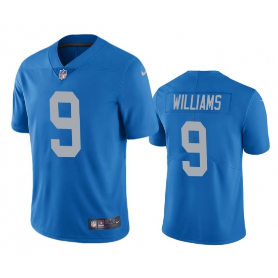 Men's Detroit Lions #9 Jameson Williams Blue Vapor Untouchable Limited Stitched Jerseys Men's Detroit Lions #9 Jameson Williams Blue Vapor Untouchable Limited Stitched Jerseys