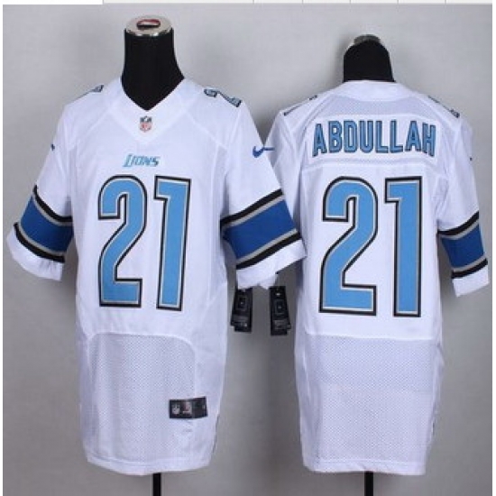 New Lions #21 Ameer Abdullah White Men Stitched NFL Elite Jersey New Lions #21 Ameer Abdullah White Men Stitched NFL Elite Jersey