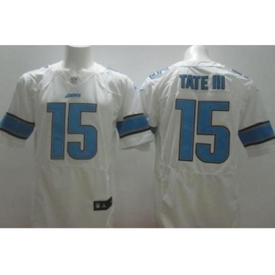 Nike Detroit Lions 15 Golden Tate III White Elite NFL Jersey Nike Detroit Lions 15 Golden Tate III White Elite NFL Jersey