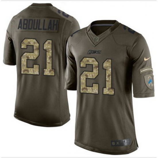 Nike Detroit Lions #21 Ameer Abdullah Green Men 27s Stitched NFL Limited Salute to Service Jersey Nike Detroit Lions #21 Ameer Abdullah Green Men 27s Stitched NFL Limited Salute to Service Jersey