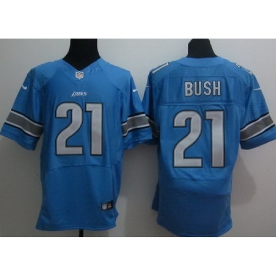 Nike Detroit Lions 21 Reggie Bush Blue Elite NFL Jersey Nike Detroit Lions 21 Reggie Bush Blue Elite NFL Jersey
